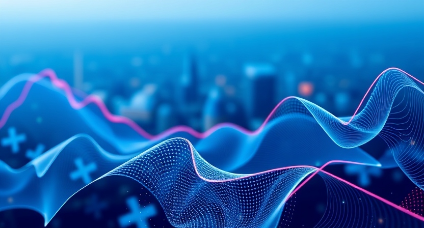 Abstract image of navigating market volatility, fund selection and balancing portfolios.